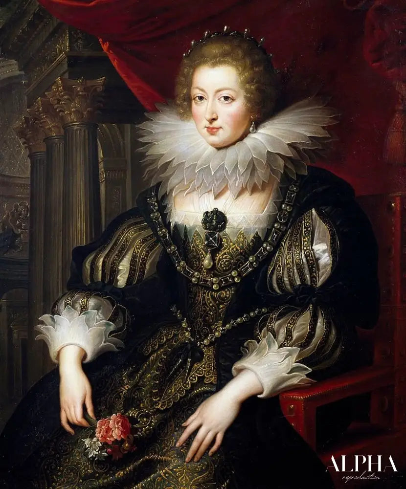 Portrait d’Anne d’Autriche (1601-1666), reine de France - Peter Paul Rubens - Reproductions de tableaux et peintures haut de gamme