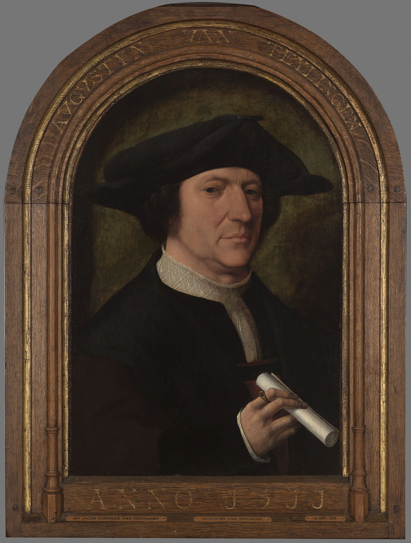 Augustijn van Teylingen - Jacob Cornelisz van Oostsanen - Muotokuva
