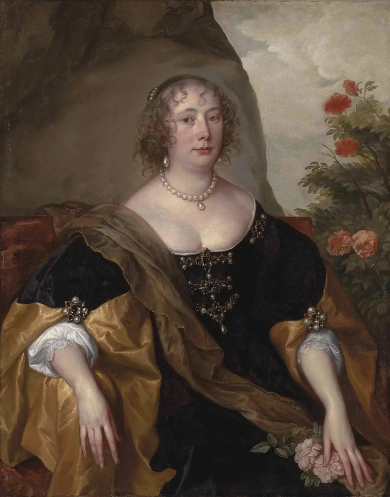 Béatrice-porträt, Oxfordin kreivitär - Antoine van Dyck
