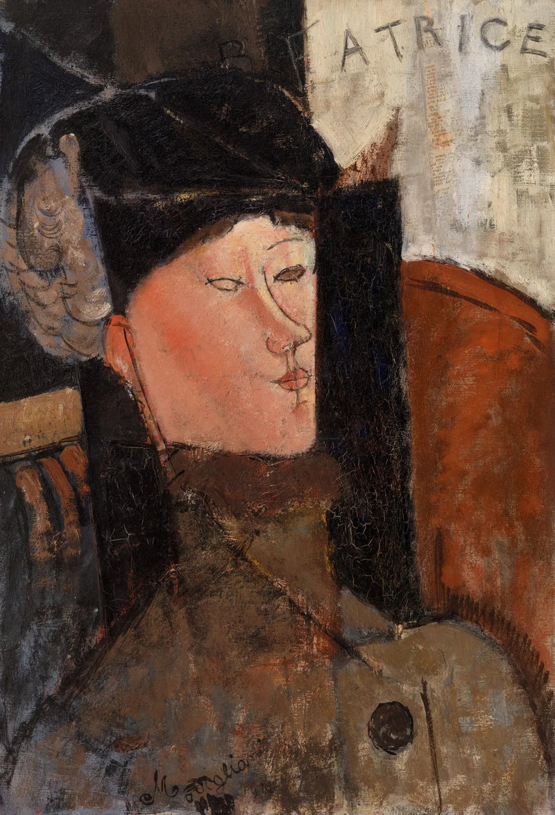 Béatrice Hastingsin muotokuva (Modigliani, Philadelphia) - Amedeo Modigliani