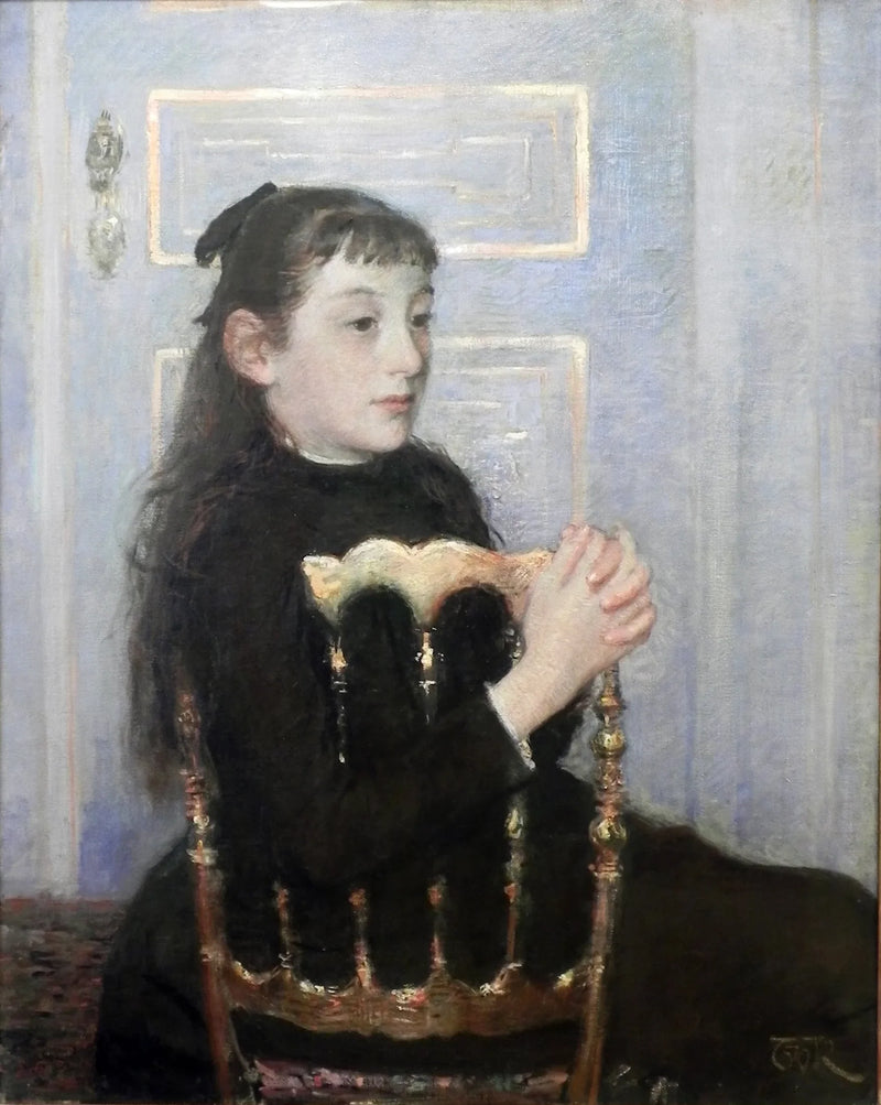 Camille van Monsin muotokuva - Théo van Rysselberghe