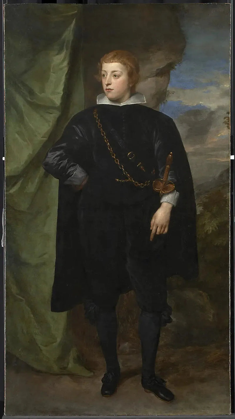 Carlo Emanuele d'Este, markiisi Borgomaneron muotokuva (1622-1695) - Antoine van Dyck