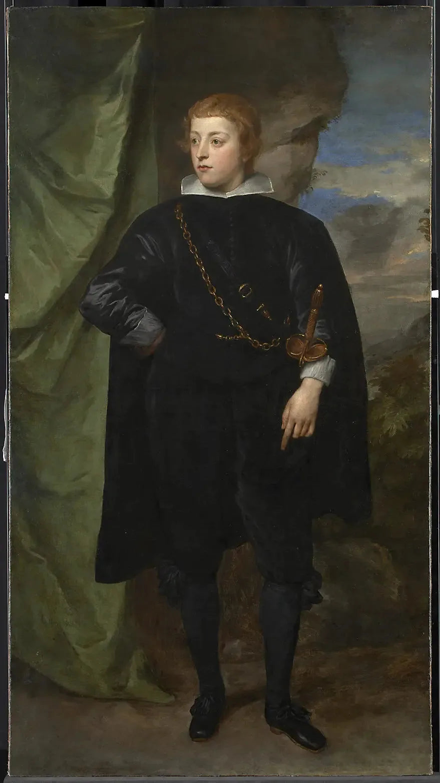 Carlo Emanuele d'Este, markiisi Borgomaneron muotokuva (1622-1695) - Antoine van Dyck