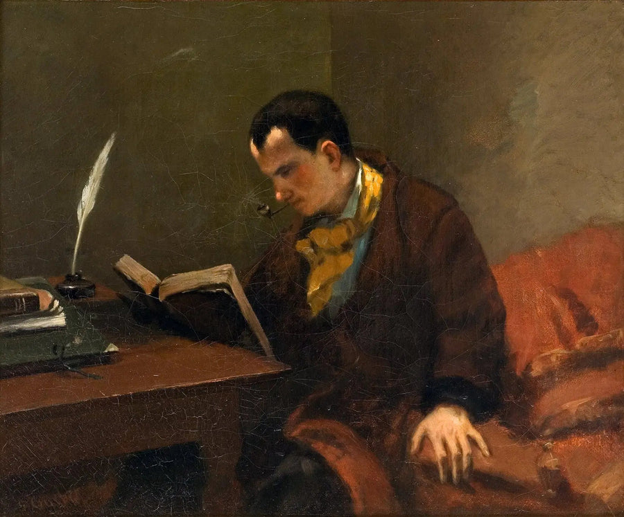 Charles Baudelaire - Gustave Courbet - Muotokuva