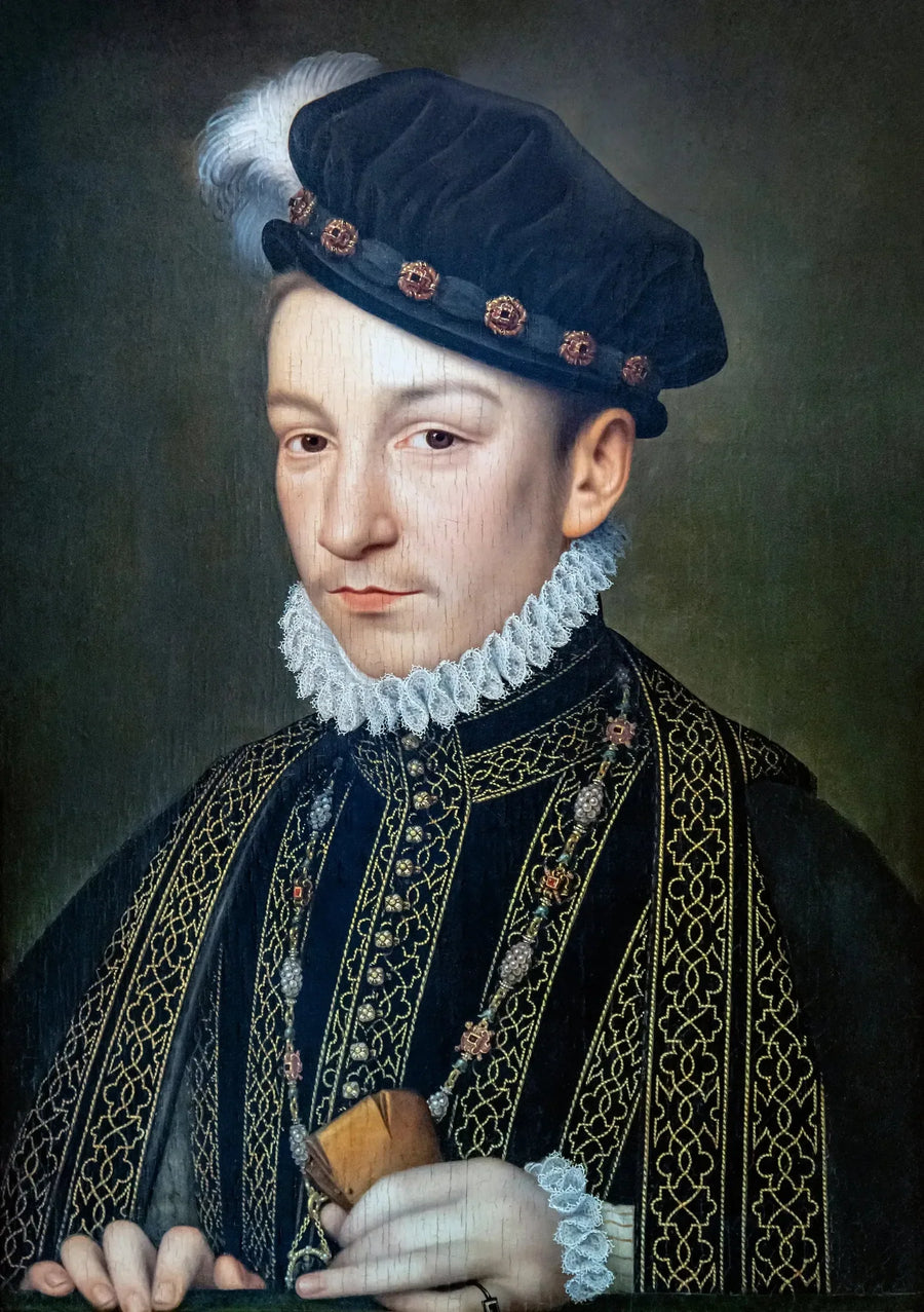 Kaarle IX:n muotokuva - François Clouet