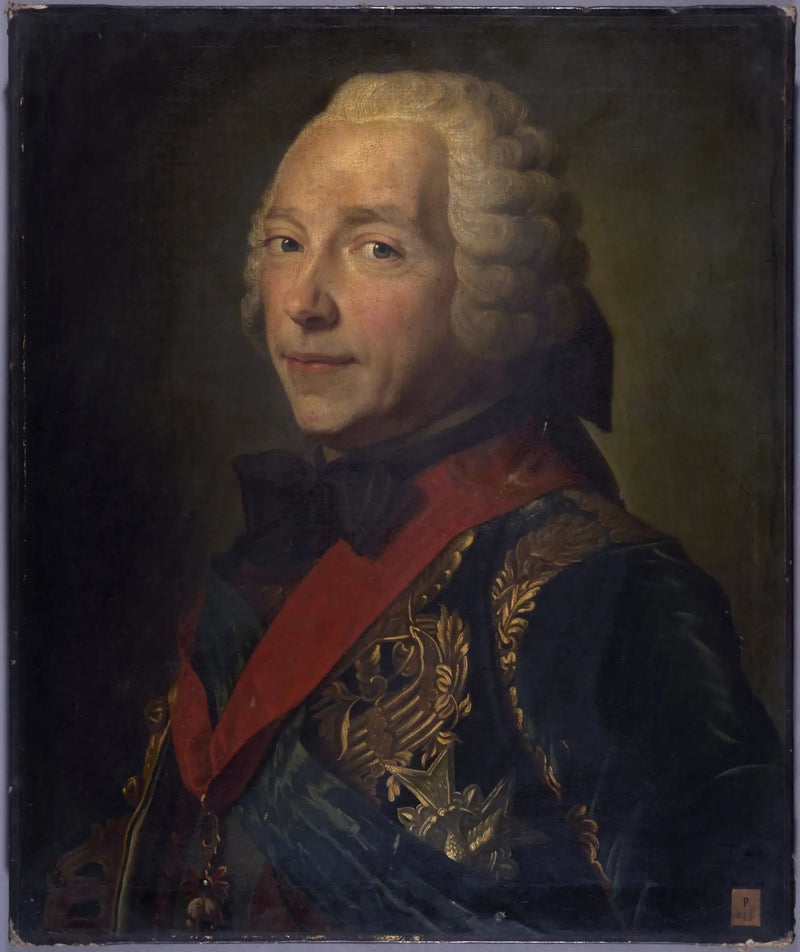 Charles-Louis-Auguste Fouquetin, herttuatar Belle-Islen (1684-1761), Ranskan marsalkka - Maurice-Quentin de La Tour