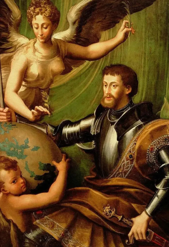 Kaarle Quintin muotokuva - Parmigianino