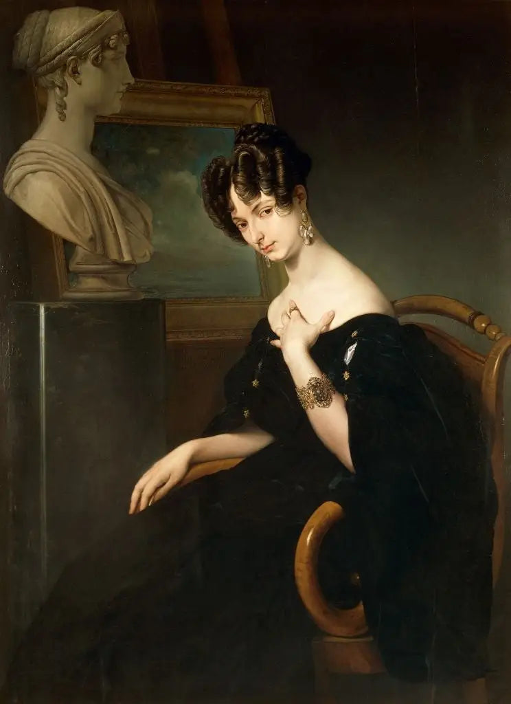 Christine Trivulce de Belgiojoso - Francesco Hayez - Muotokuva