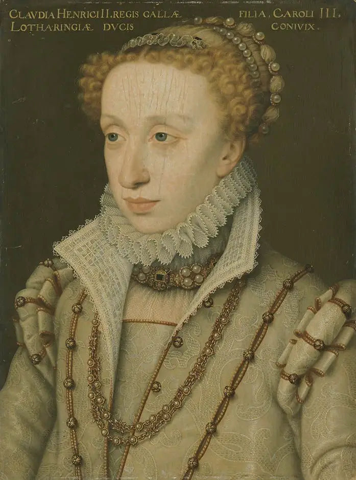 Claudia de Valoisin (1547-1575) muotokuva - François Clouet