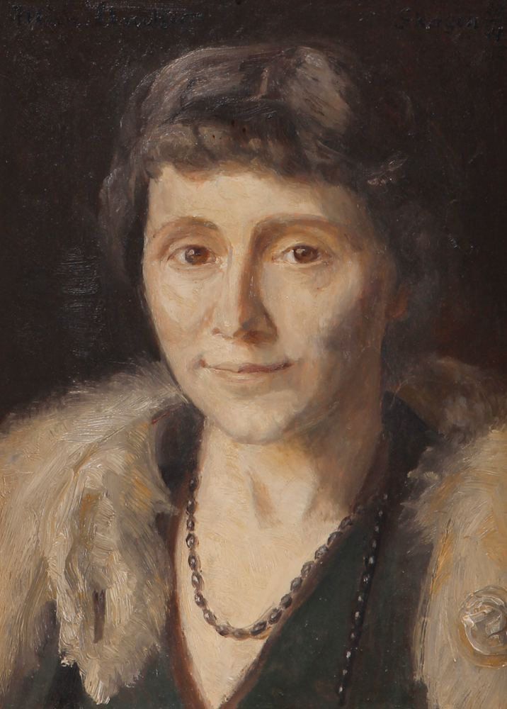 Cornelia Elisabeth Bechin muotokuva. -Michael Peter Ancher