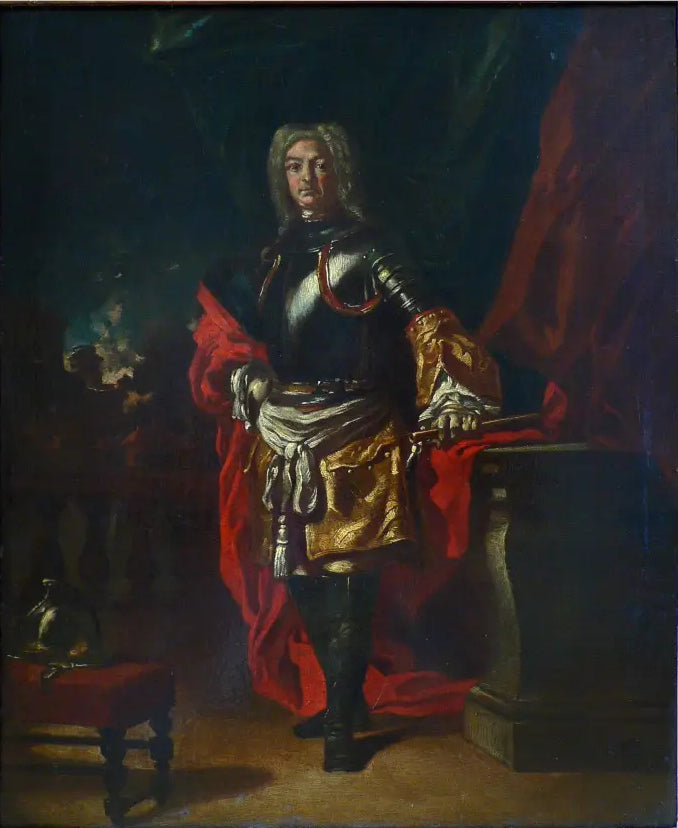 Diego d'Aragona Pignatelli - Muotokuva upseeriunivormussa - Francesco Solimena