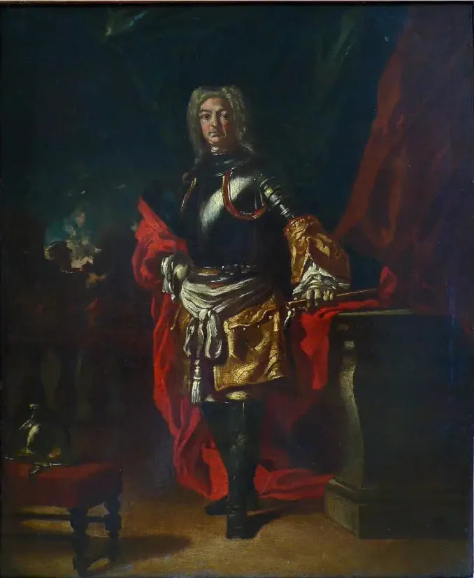 Diego d'Aragona Pignatelli - Muotokuva upseeriunivormussa - Francesco Solimena