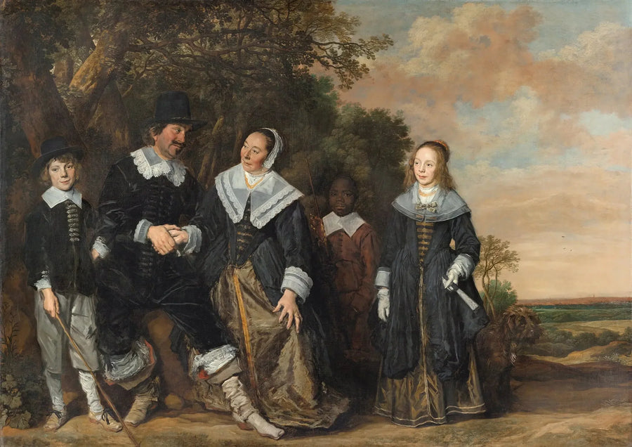 Perhepotri maisemassa - Frans Hals
