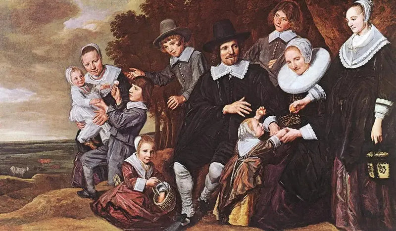 Perhepotri maisemassa - Frans Hals