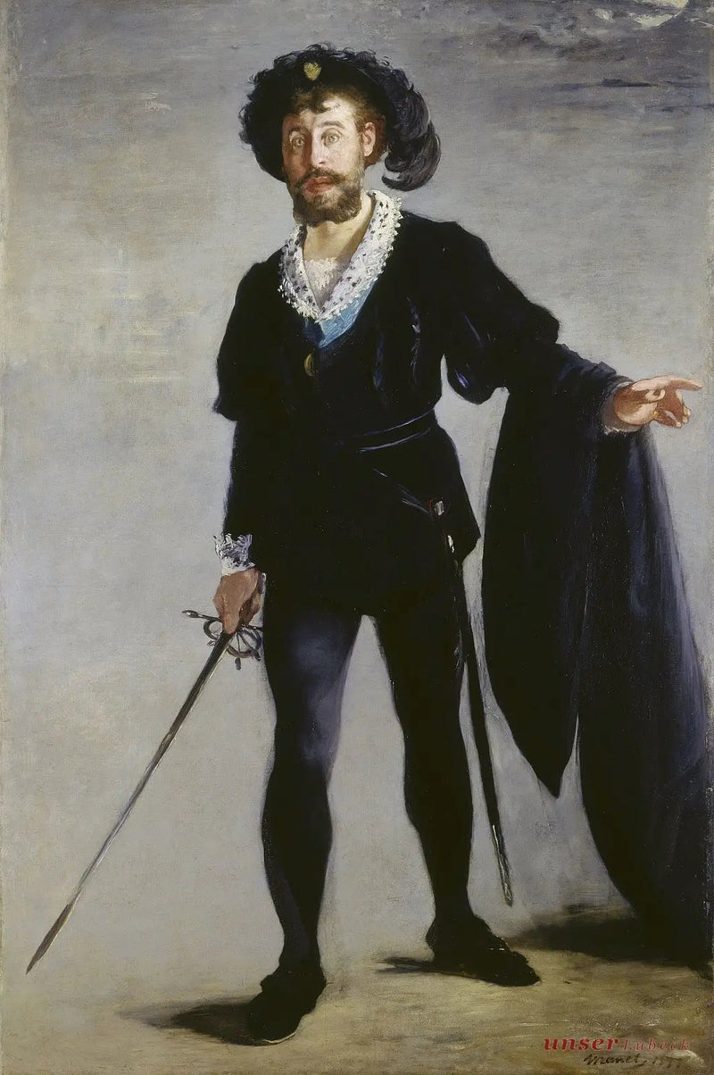 Faure muotokuva Hamletin roolissa - Édouard Manet