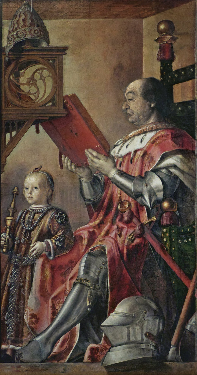 Federico da Montefeltro ja hänen poikansa Guidobaldo - Pedro Berruguete
