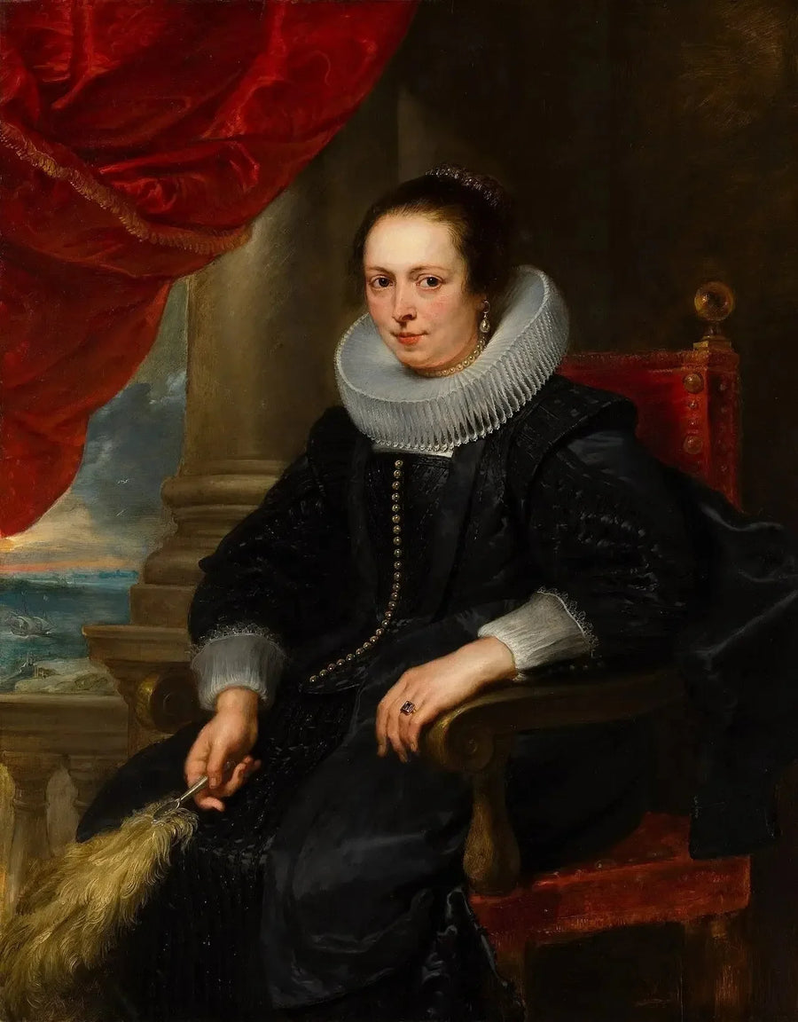 Naisen muotokuva, ehkä Clara Fourment - Peter Paul Rubens