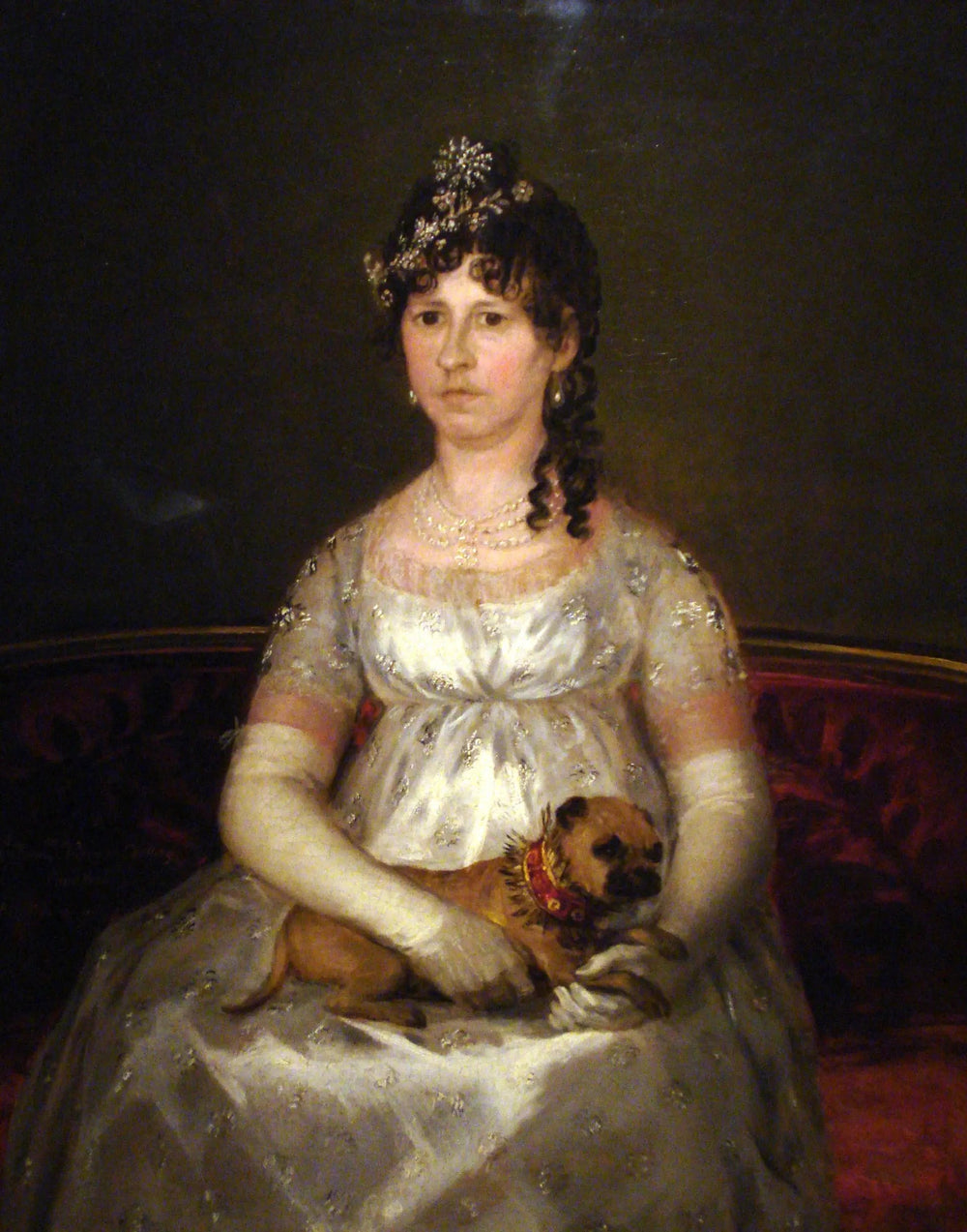 Portrait de Francisca Vicenta Chollet et Caballero - Francisco de Goya image 1 reproduction artisanale de tableau