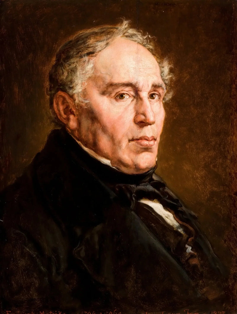 Franciszek Matejko, taiteilijan isä, muotokuva. - Jan Matejko