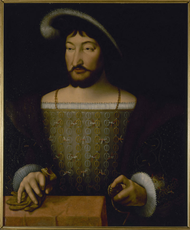 François I:n muotokuva, Ranskan kuningas - Joos van Cleve