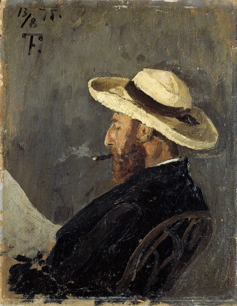 Fredrik Collettin muotokuva - Frits Thaulow