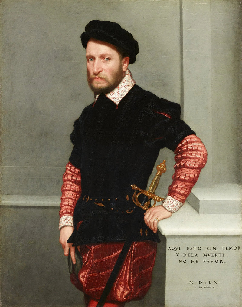 Gabriel III de la Cueva et Girónin muotokuva - Giovanni Battista Moroni