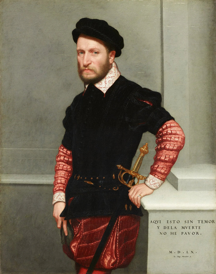 Gabriel III de la Cueva et Girónin muotokuva - Giovanni Battista Moroni