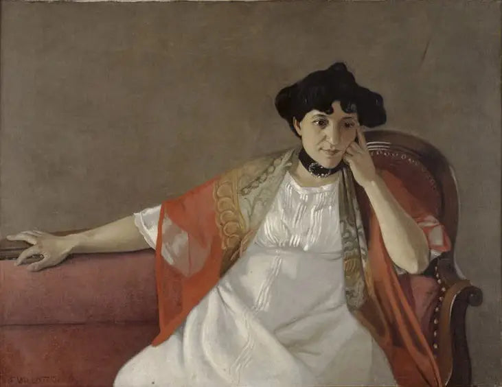 Gabrielle Vallottonin muotokuva - Félix Vallotton