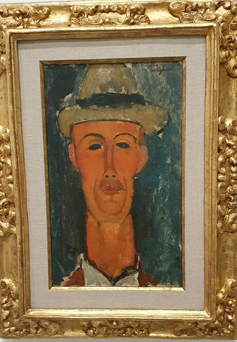 Gaston Modot'n muotokuva hatussa - Amedeo Modigliani