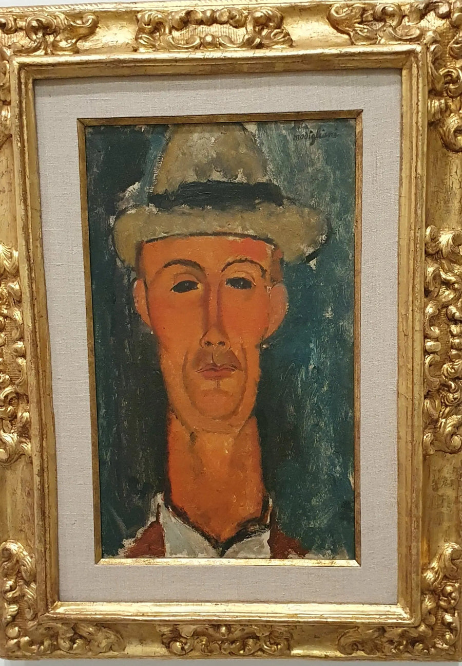 Gaston Modot'n muotokuva hatussa - Amedeo Modigliani