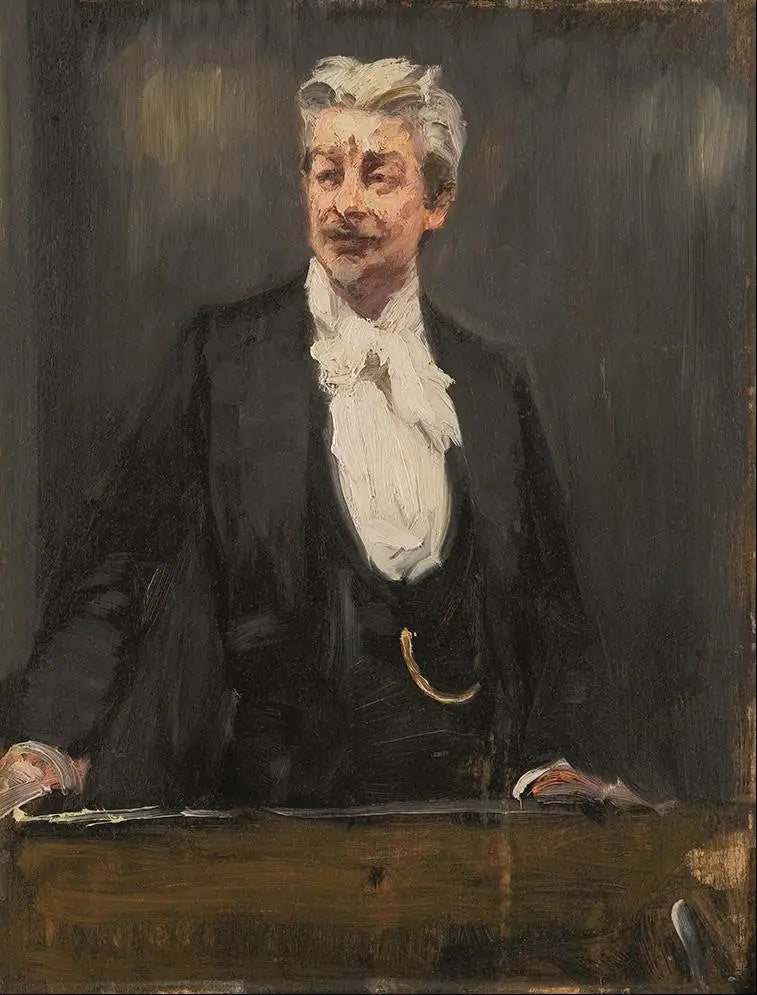 Georg Brandes'n muotokuva, joka pitää luennon - Peder Severin Krøyer