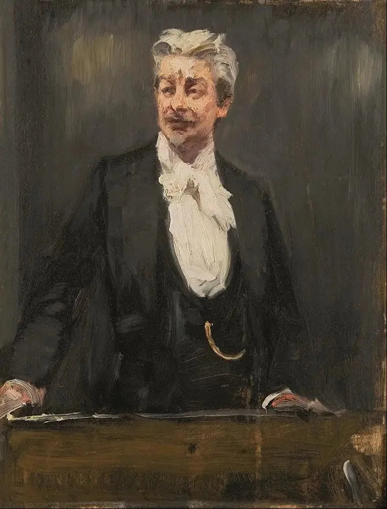 Georg Brandes'n muotokuva, joka pitää luennon - Peder Severin Krøyer
