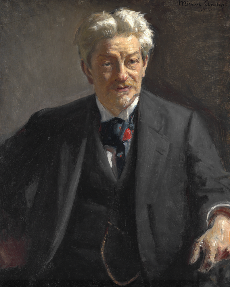 Georg Brandesin muotokuva. -Michael Peter Ancher