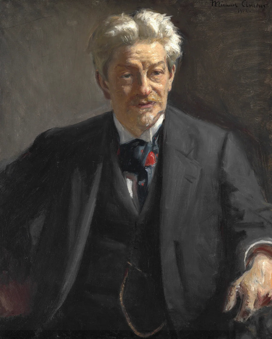 Georg Brandesin muotokuva. -Michael Peter Ancher