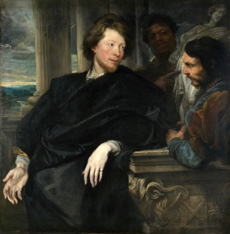 George Gagen muotokuva kahden seurueen kanssa - Antoine van Dyck