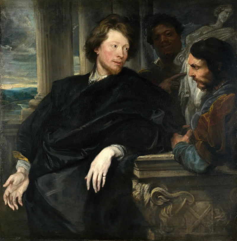 George Gagen muotokuva kahden seurueen kanssa - Antoine van Dyck