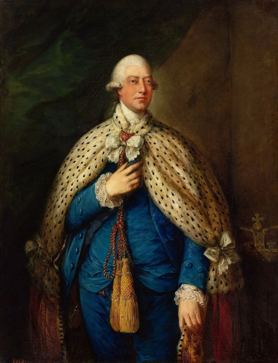 George III:n muotokuva Yhdistyneestä kuningaskunnasta parlamenttivaatteissa - Thomas Gainsborough