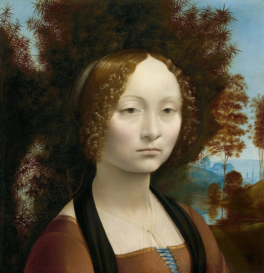Ginevra de' Benci - Leonardo da Vinci muotokuva