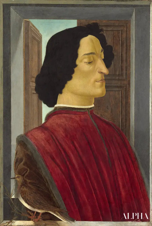 Portrait de Giuliano de' Medici (1453-1478) - Sandro Botticelli - Reproductions de tableaux et peintures haut de gamme