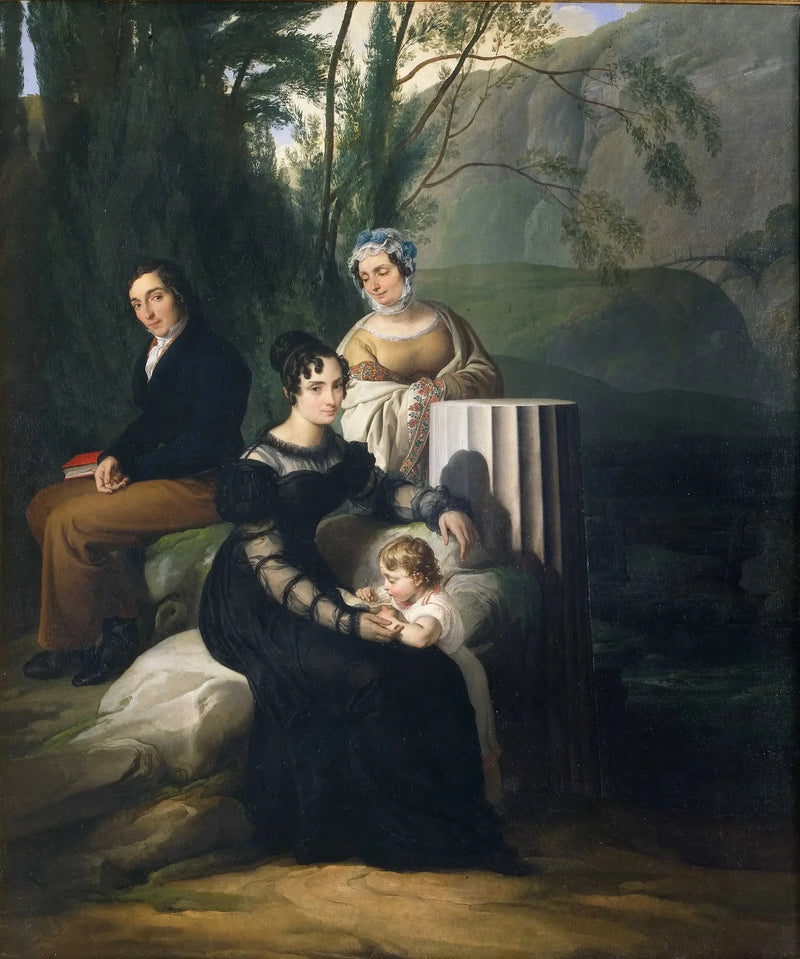 Borri Stampa -perheen ryhmämuotokuva - Francesco Hayez