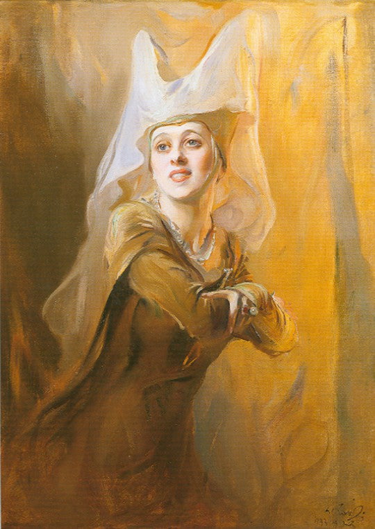 Gwen Ffrangcon Daviesin (1891-1992), brittiläisen näyttelijän muotokuva - Philip de La��szlo��