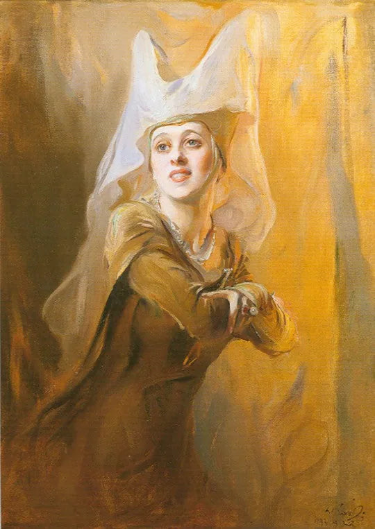Gwen Ffrangcon Daviesin (1891-1992), brittiläisen näyttelijän muotokuva - Philip de La��szlo��