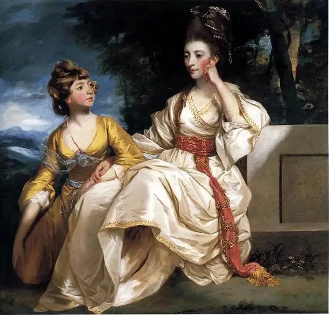 Hester Thralen ja hänen tyttärensä Hesterin muotokuva - Joshua Reynolds