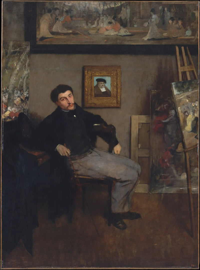 James Tissotin muotokuva - Edgar Degas