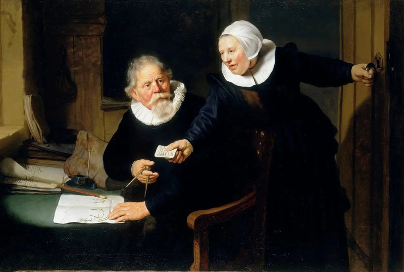Jan Rijcksenin ja hänen vaimonsa Griet Jansin muotokuva - Rembrandt