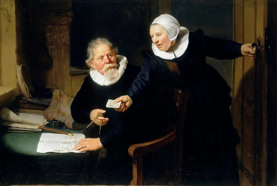 Jan Rijcksenin ja hänen vaimonsa Griet Jansin muotokuva - Rembrandt