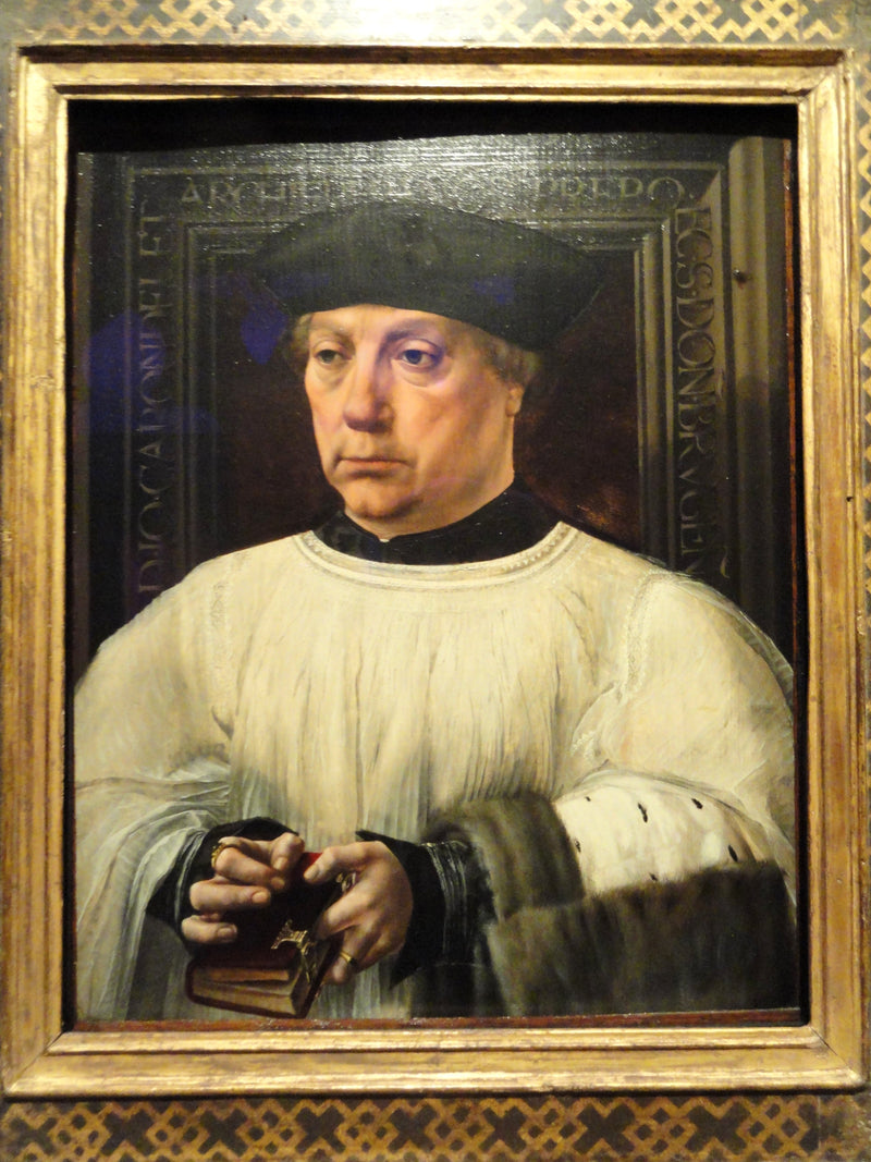 Jean Carondeletin muotokuva - Jan Gossaert