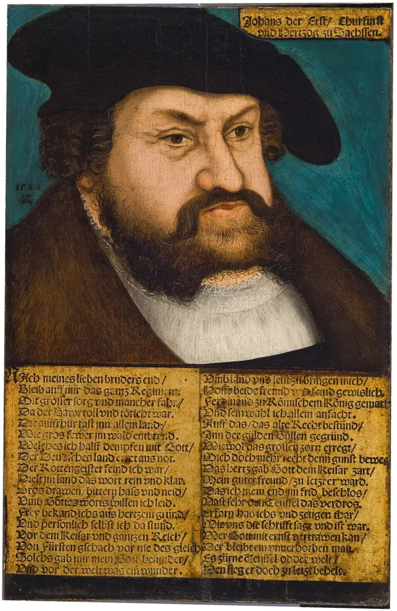 Portrait de Jean Ier de Saxe - Lucas Cranach the Elder - Alpha Reproduction