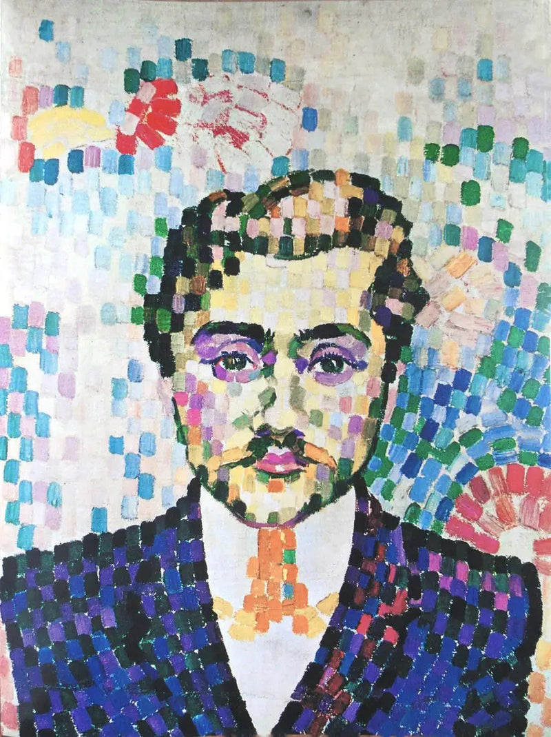 Jean Metzingerin muotokuva - Robert Delaunay