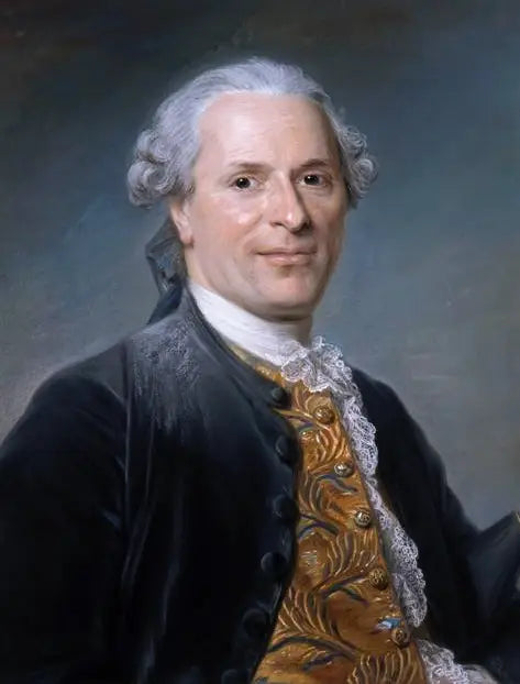Jean Monnetin muotokuva, ranskalainen diplomaatti - Maurice-Quentin de La Tour